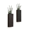Wood Wall Planter, Wall Pocket, Wood Wall Sconces (Set of 2)