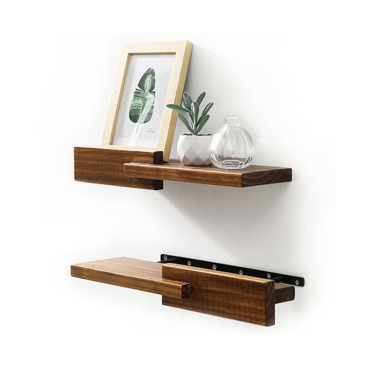 Modern Reversible Wall Shelves (Set of 2)