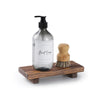 Wood Pedestal Soap Stand